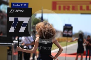 World © Octane Photographic Ltd. Formula 1 - Spanish Grand Prix Grid. Valtteri Bottas - Mercedes AMG Petronas F1 W08 EQ Energy+. Circuit de Barcelona - Catalunya, Spain. Sunday 14th May 2017. Digital Ref:1824LB1D3701