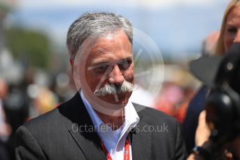World © Octane Photographic Ltd. Formula 1 - Spanish Grand Prix Grid. Chase Carey - Liberty Media. Circuit de Barcelona - Catalunya, Spain. Sunday 14th May 2017. Digital Ref:1824LB1D3766