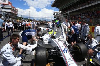 World © Octane Photographic Ltd. Formula 1 - Spanish Grand Prix Grid. Felipe Massa - Williams Martini Racing FW40. Circuit de Barcelona - Catalunya, Spain. Sunday 14th May 2017. Digital Ref:1824LB2D8779