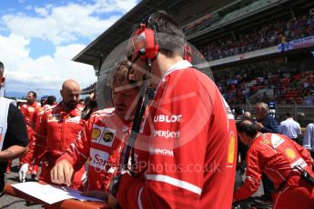 World © Octane Photographic Ltd. Formula 1 - Spanish Grand Prix Grid. Sebastian Vettel - Scuderia Ferrari SF70H. Circuit de Barcelona - Catalunya, Spain. Sunday 14th May 2017. Digital Ref:1824LB2D8824