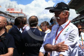 World © Octane Photographic Ltd. Formula 1 - Spanish Grand Prix Grid. Dieter Zetsche - Chairman of the Board of Directors of Daimler AG and Head of Mercedes-Benz Cars. Circuit de Barcelona - Catalunya, Spain. Sunday 14th May 2017. Digital Ref:1824LB2D8830