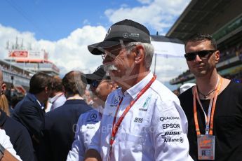 World © Octane Photographic Ltd. Formula 1 - Spanish Grand Prix Grid. Dieter Zetsche - Chairman of the Board of Directors of Daimler AG and Head of Mercedes-Benz Cars. Circuit de Barcelona - Catalunya, Spain. Sunday 14th May 2017. Digital Ref:1824LB2D8834