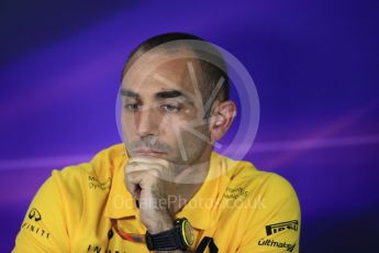 World © Octane Photographic Ltd. Formula 1 - Spanish Grand Prix – FIA Team Press Conference – Part 1. Cyril Abiteboul - Managing Director of Renault Sport Racing Formula 1 Team. Circuit de Barcelona - Catalunya. Thursday 11th May 2017. Digital Ref: 1815LB1D0082