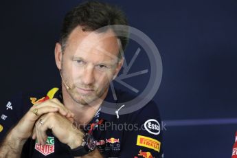 World © Octane Photographic Ltd. Formula 1 - Spanish Grand Prix – FIA Team Press Conference – Part 2. Christian Horner - Team Principal of Red Bull Racing. Circuit de Barcelona - Catalunya. Thursday 11th May 2017. Digital Ref: 1815LB1D0107