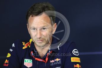 World © Octane Photographic Ltd. Formula 1 - Spanish Grand Prix – FIA Team Press Conference – Part 2. Christian Horner - Team Principal of Red Bull Racing. Circuit de Barcelona - Catalunya. Thursday 11th May 2017. Digital Ref: 1815LB1D0119