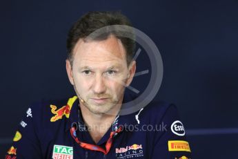 World © Octane Photographic Ltd. Formula 1 - Spanish Grand Prix – FIA Team Press Conference – Part 2. Christian Horner - Team Principal of Red Bull Racing. Circuit de Barcelona - Catalunya. Thursday 11th May 2017. Digital Ref: 1815LB1D0142