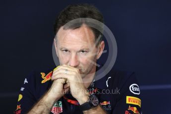 World © Octane Photographic Ltd. Formula 1 - Spanish Grand Prix – FIA Team Press Conference – Part 2. Christian Horner - Team Principal of Red Bull Racing. Circuit de Barcelona - Catalunya. Thursday 11th May 2017. Digital Ref: 1815LB1D0184