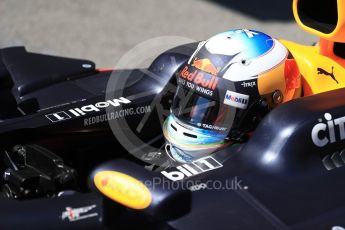 World © Octane Photographic Ltd. Formula 1 - Spanish Grand Prix Parc Ferme. Daniel Ricciardo - Red Bull Racing RB13. Circuit de Barcelona - Catalunya, Spain. Sunday 14th May 2017. Digital Ref:1826LB1D4494