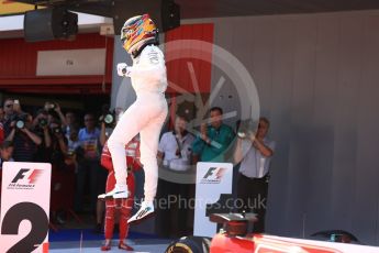 World © Octane Photographic Ltd. Formula 1 - Spanish Grand Prix Parc Ferme. Lewis Hamilton - Mercedes AMG Petronas F1 W08 EQ Energy+. Circuit de Barcelona - Catalunya, Spain. Sunday 14th May 2017. Digital Ref:1826LB1D4518