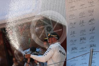 World © Octane Photographic Ltd. Formula 1 - Spanish Grand Prix Podium. Lewis Hamilton - Mercedes AMG Petronas F1 W08 EQ Energy+. Circuit de Barcelona - Catalunya, Spain. Sunday 14th May 2017. Digital Ref:1826LB1D4892