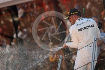 World © Octane Photographic Ltd. Formula 1 - Spanish Grand Prix Podium. Lewis Hamilton - Mercedes AMG Petronas F1 W08 EQ Energy+. Circuit de Barcelona - Catalunya, Spain. Sunday 14th May 2017. Digital Ref:1826LB1D4904