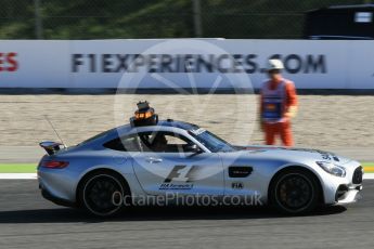 World © Octane Photographic Ltd. Formula 1 - Spanish Grand Prix Practice 1. Track inspection in Mercedes AMG cars. Circuit de Barcelona - Catalunya, Spain. Friday 12th May 2017. Digital Ref: 1810CB1L7630