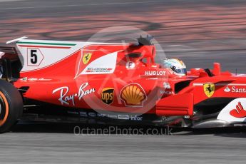 World © Octane Photographic Ltd. Formula 1 - Spanish Grand Prix Practice 1. Sebastian Vettel - Scuderia Ferrari SF70H. Circuit de Barcelona - Catalunya, Spain. Friday 12th May 2017. Digital Ref: 1810CB1L7648