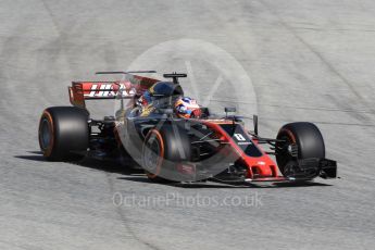 World © Octane Photographic Ltd. Formula 1 - Spanish Grand Prix Practice 1. Romain Grosjean - Haas F1 Team VF-17. Circuit de Barcelona - Catalunya, Spain. Friday 12th May 2017. Digital Ref: 1810CB1L7685