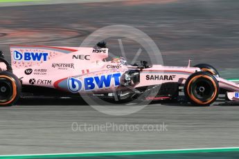 World © Octane Photographic Ltd. Formula 1 - Spanish Grand Prix Practice 1. Sergio Perez - Sahara Force India VJM10. Circuit de Barcelona - Catalunya, Spain. Friday 12th May 2017. Digital Ref: 1810CB1L7747