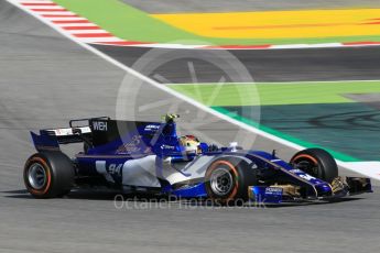 World © Octane Photographic Ltd. Formula 1 - Spanish Grand Prix Practice 1. Pascal Wehrlein – Sauber F1 Team C36. Circuit de Barcelona - Catalunya, Spain. Friday 12th May 2017. Digital Ref: 1810CB1L7854