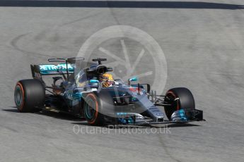 World © Octane Photographic Ltd. Formula 1 - Spanish Grand Prix Practice 1. Lewis Hamilton - Mercedes AMG Petronas F1 W08 EQ Energy+. Circuit de Barcelona - Catalunya, Spain. Friday 12th May 2017. Digital Ref: 1810CB1L7964