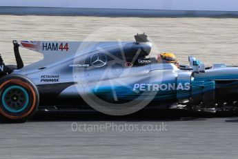 World © Octane Photographic Ltd. Formula 1 - Spanish Grand Prix Practice 1. Lewis Hamilton - Mercedes AMG Petronas F1 W08 EQ Energy+. Circuit de Barcelona - Catalunya, Spain. Friday 12th May 2017. Digital Ref: 1810CB1L7979