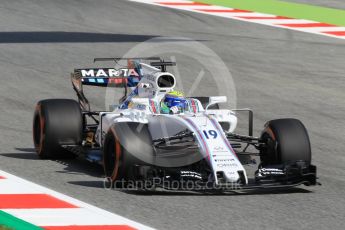 World © Octane Photographic Ltd. Formula 1 - Spanish Grand Prix Practice 1. Felipe Massa - Williams Martini Racing FW40. Circuit de Barcelona - Catalunya, Spain. Friday 12th May 2017. Digital Ref: 1810CB1L8041
