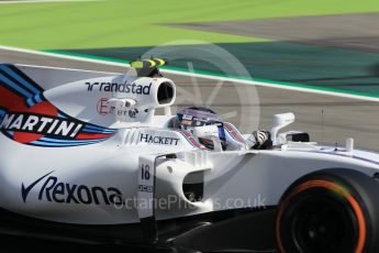 World © Octane Photographic Ltd. Formula 1 - Spanish Grand Prix Practice 1. Lance Stroll - Williams Martini Racing FW40. Circuit de Barcelona - Catalunya, Spain. Friday 12th May 2017. Digital Ref: 1810CB1L8084