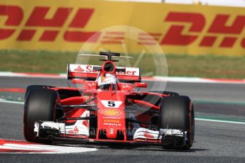 World © Octane Photographic Ltd. Formula 1 - Spanish Grand Prix - Practice 1. Sebastian Vettel - Scuderia Ferrari SF70H. Circuit de Barcelona - Catalunya. Friday 12th May 2017. Digital Ref: 1810LB1D8982