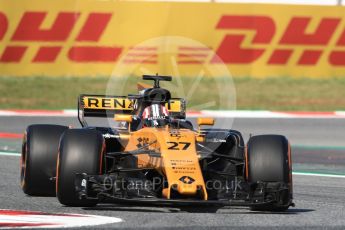 World © Octane Photographic Ltd. Formula 1 - Spanish Grand Prix - Practice 1. Nico Hulkenberg - Renault Sport F1 Team R.S.17. Circuit de Barcelona - Catalunya. Friday 12th May 2017. Digital Ref:
