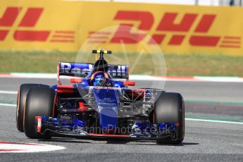 World © Octane Photographic Ltd. Formula 1 - Spanish Grand Prix - Practice 1. Carlos Sainz - Scuderia Toro Rosso STR12. Circuit de Barcelona - Catalunya. Friday 12th May 2017. Digital Ref: 1810LB1D9039