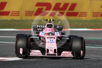 World © Octane Photographic Ltd. Formula 1 - Spanish Grand Prix - Practice 1. Esteban Ocon - Sahara Force India VJM10. Circuit de Barcelona - Catalunya. Friday 12th May 2017. Digital Ref: 1810LB1D9055