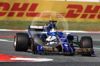 World © Octane Photographic Ltd. Formula 1 - Spanish Grand Prix - Practice 1. Marcus Ericsson – Sauber F1 Team C36. Circuit de Barcelona - Catalunya. Friday 12th May 2017. Digital Ref: 1810LB1D9060