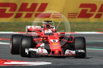 World © Octane Photographic Ltd. Formula 1 - Spanish Grand Prix Practice 1. Sebastian Vettel - Scuderia Ferrari SF70H. Circuit de Barcelona - Catalunya, Spain. Friday 12th May 2017. Digital Ref: 1810LB1D9230