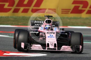 World © Octane Photographic Ltd. Formula 1 - Spanish Grand Prix Practice 1. Sergio Perez - Sahara Force India VJM10. Circuit de Barcelona - Catalunya, Spain. Friday 12th May 2017. Digital Ref: 1810LB1D9267