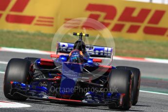 World © Octane Photographic Ltd. Formula 1 - Spanish Grand Prix Practice 1. Carlos Sainz - Scuderia Toro Rosso STR12. Circuit de Barcelona - Catalunya, Spain. Friday 12th May 2017. Digital Ref: 1810LB1D9293