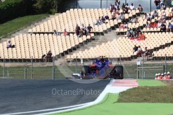 World © Octane Photographic Ltd. Formula 1 - Spanish Grand Prix Practice 1. Carlos Sainz - Scuderia Toro Rosso STR12. Circuit de Barcelona - Catalunya, Spain. Friday 12th May 2017. Digital Ref: 1810LB1D9472