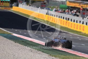 World © Octane Photographic Ltd. Formula 1 - Spanish Grand Prix Practice 1. Romain Grosjean - Haas F1 Team VF-17. Circuit de Barcelona - Catalunya, Spain. Friday 12th May 2017. Digital Ref: 1810LB1D9668