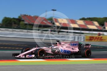 World © Octane Photographic Ltd. Formula 1 - Spanish Grand Prix Practice 1. Sergio Perez - Sahara Force India VJM10. Circuit de Barcelona - Catalunya, Spain. Friday 12th May 2017. Digital Ref: 1810LB2D7415