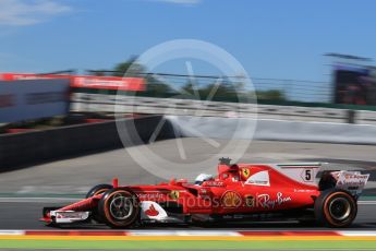 World © Octane Photographic Ltd. Formula 1 - Spanish Grand Prix Practice 1. Sebastian Vettel - Scuderia Ferrari SF70H. Circuit de Barcelona - Catalunya, Spain. Friday 12th May 2017. Digital Ref: 1810LB2D7445