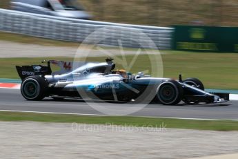 World © Octane Photographic Ltd. Formula 1 - Spanish Grand Prix Practice 2. Lewis Hamilton - Mercedes AMG Petronas F1 W08 EQ Energy+. Circuit de Barcelona - Catalunya, Spain. Friday 12th May 2017. Digital Ref: 1812CB1L8182