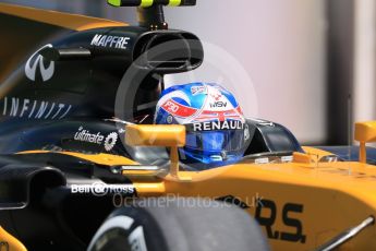 World © Octane Photographic Ltd. Formula 1 - Spanish Grand Prix Practice 2. Jolyon Palmer - Renault Sport F1 Team R.S.17. Circuit de Barcelona - Catalunya, Spain. Friday 12th May 2017. Digital Ref: 1812CB7D4667
