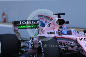 World © Octane Photographic Ltd. Formula 1 - Spanish Grand Prix Practice 2. Sergio Perez - Sahara Force India VJM10. Circuit de Barcelona - Catalunya, Spain. Friday 12th May 2017. Digital Ref: 1812CB7D4700