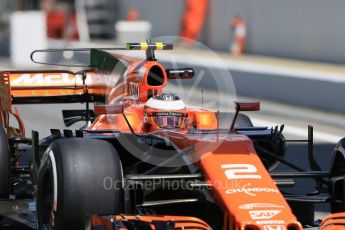 World © Octane Photographic Ltd. Formula 1 - Spanish Grand Prix Practice 2. Stoffel Vandoorne - McLaren Honda MCL32. Circuit de Barcelona - Catalunya, Spain. Friday 12th May 2017. Digital Ref: 1812CB7D4867
