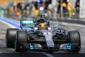 World © Octane Photographic Ltd. Formula 1 - Spanish Grand Prix Practice 2. Lewis Hamilton - Mercedes AMG Petronas F1 W08 EQ Energy+. Circuit de Barcelona - Catalunya, Spain. Friday 12th May 2017. Digital Ref: 1812CB7D4880