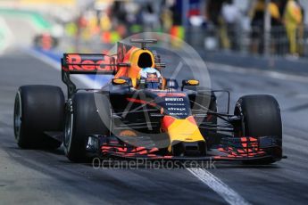 World © Octane Photographic Ltd. Formula 1 - Spanish Grand Prix Practice 2. Daniel Ricciardo - Red Bull Racing RB13. Circuit de Barcelona - Catalunya, Spain. Friday 12th May 2017. Digital Ref: 1812CB7D4912