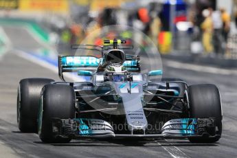 World © Octane Photographic Ltd. Formula 1 - Spanish Grand Prix Practice 2. Valtteri Bottas - Mercedes AMG Petronas F1 W08 EQ Energy+. Circuit de Barcelona - Catalunya, Spain. Friday 12th May 2017. Digital Ref: 1812CB7D4993