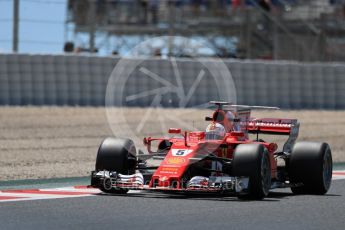 World © Octane Photographic Ltd. Formula 1 - Spanish Grand Prix Practice 2. Sebastian Vettel - Scuderia Ferrari SF70H. Circuit de Barcelona - Catalunya, Spain. Friday 12th May 2017. Digital Ref: 1812LB1D9692