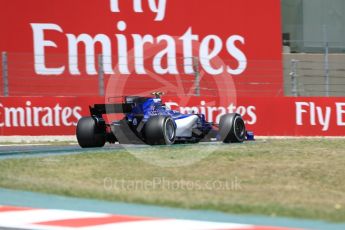 World © Octane Photographic Ltd. Formula 1 - Spanish Grand Prix Practice 2. Pascal Wehrlein – Sauber F1 Team C36. Circuit de Barcelona - Catalunya, Spain. Friday 12th May 2017. Digital Ref: 1812LB1D9731