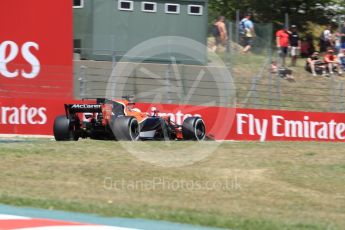 World © Octane Photographic Ltd. Formula 1 - Spanish Grand Prix Practice 2. Fernando Alonso - McLaren Honda MCL32. Circuit de Barcelona - Catalunya, Spain. Friday 12th May 2017. Digital Ref: 1812LB1D9783