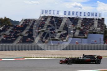 World © Octane Photographic Ltd. Formula 1 - Spanish Grand Prix Practice 2. Romain Grosjean - Haas F1 Team VF-17. Circuit de Barcelona - Catalunya, Spain. Friday 12th May 2017. Digital Ref: 1812LB2D7764