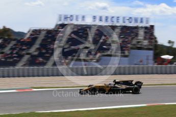 World © Octane Photographic Ltd. Formula 1 - Spanish Grand Prix Practice 2. Jolyon Palmer - Renault Sport F1 Team R.S.17. Circuit de Barcelona - Catalunya, Spain. Friday 12th May 2017. Digital Ref: 1812LB2D7795
