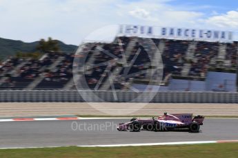 World © Octane Photographic Ltd. Formula 1 - Spanish Grand Prix Practice 2. Esteban Ocon - Sahara Force India VJM10. Circuit de Barcelona - Catalunya, Spain. Friday 12th May 2017. Digital Ref: 1812LB2D7837
