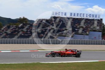 World © Octane Photographic Ltd. Formula 1 - Spanish Grand Prix Practice 2. Sebastian Vettel - Scuderia Ferrari SF70H. Circuit de Barcelona - Catalunya, Spain. Friday 12th May 2017. Digital Ref: 1812LB2D7849